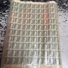 Germany Deutsches Reich WWII Hitler Head 2RM Stamps 3 Full Sheets 300 Stamps