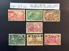 Germany # 111 – 117 Used 2024 Scott Catalogue Value $ 201.95
