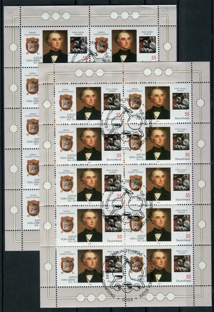 20 x Stamped Bundle No. 2337 Liebig ESST 2 x Miniature Sheet Germany 2003