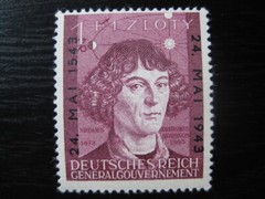 POLAND THIRD REICH WWII OCCUPATION Mi. #104 mint MNH Kopernikus stamp!