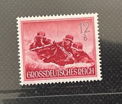 13 X 1944 German „Heroes Memorial Day“ Third Reich Briefmarken Deutschland