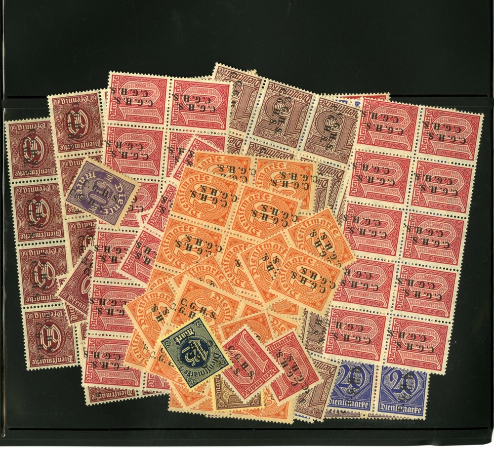 Germany Upper Silesia Stamps # 040-046 NH Stamp Lot of 210 Double Overprints