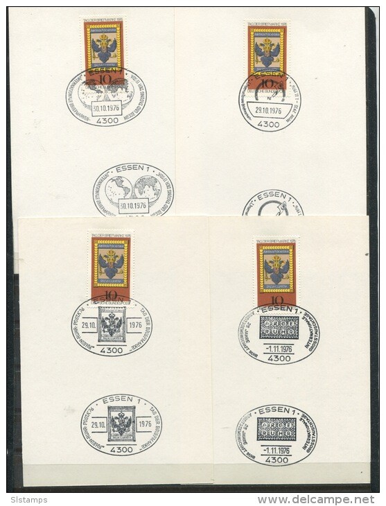 Germany 1976 (4) Cards++ Some FDC Special different cancels Tag der Briefmarke