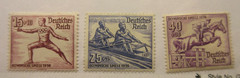 GERMANY Scott B87, B88 & B89 OLYMPICS MINT LIGHTLY HINGED LotQ Cat $14