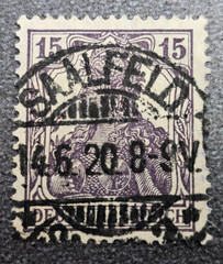 Stamp Germany Reich Germania 15 Pfennig 1920 Mi. Nr. 101 [🇩🇪39628-5]