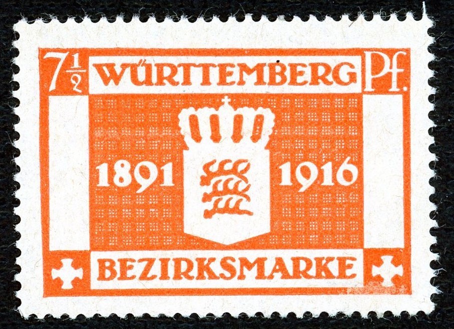 Stamp Wurttemberg, Scott # O36 Mint LH