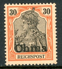 GANDALF – China 1906 Germany 30pf Reichspost Scott #29 Mint Y24