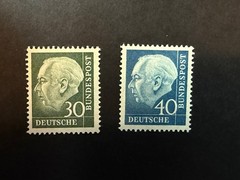 Germany # 755-756 MNH Fluorescent Paper 2024 Scott Catalogue Value $ 31.00