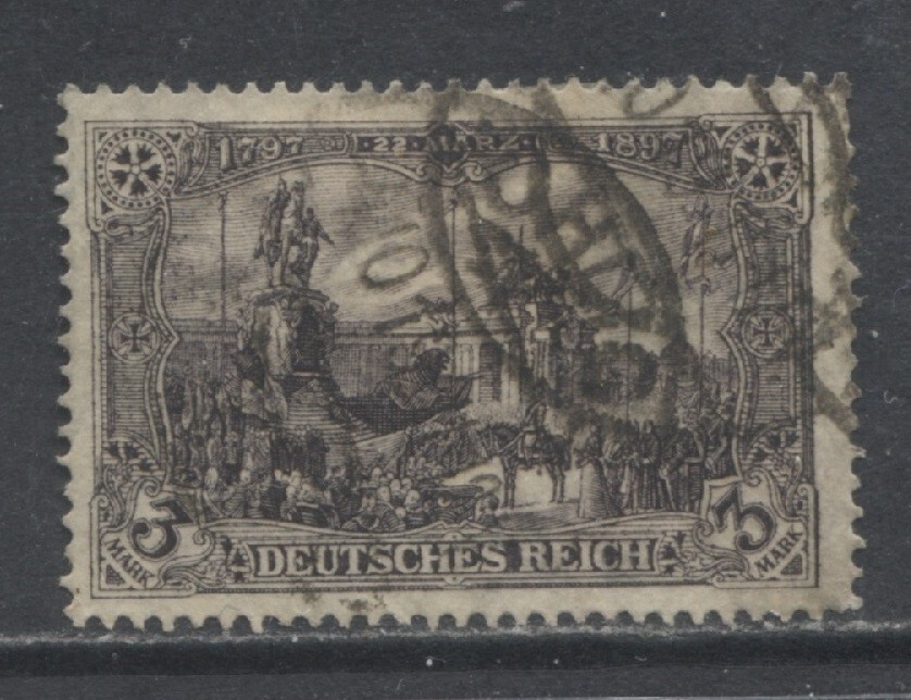 Germany 1915 3 Mark Kaiser Wilhelm Memorial, Berlin used $ 767.00