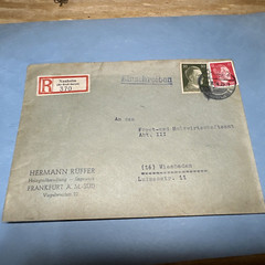 German Registered Cover Letter Used ( File 21)
