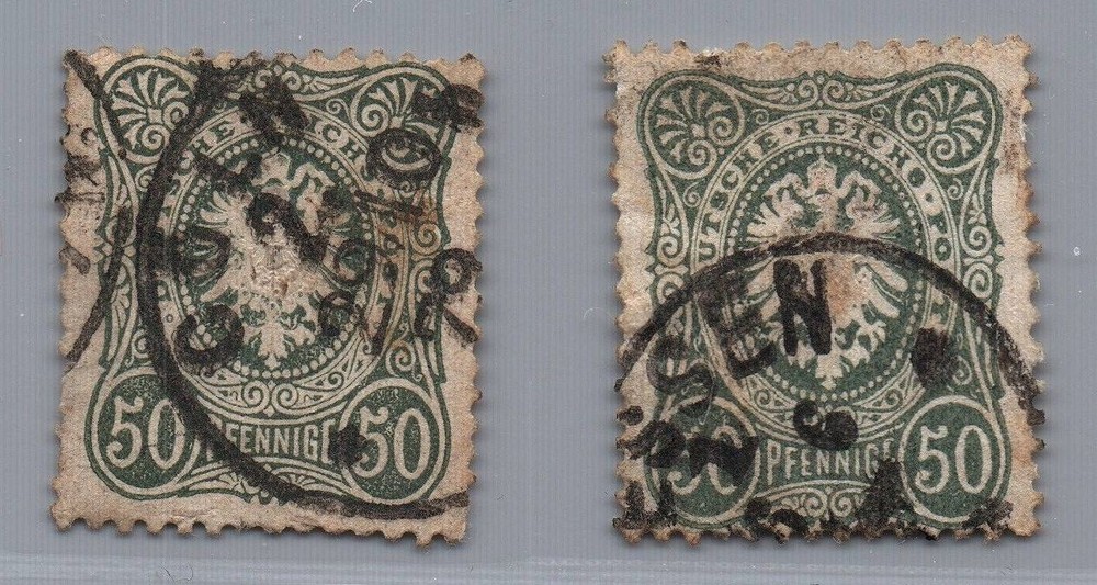 German Reich Michel No. 38 colors stamped