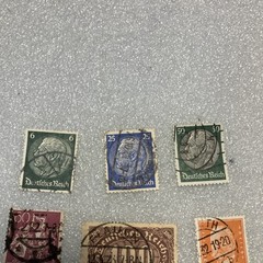 11 Vtg. USED Deutsches Reich/Germany Hindenburg Stamps; 1920- 1945; $1 Ships.