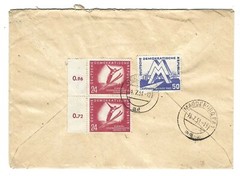 East Germany DDR 1951 Registered Cover, Nice Franking