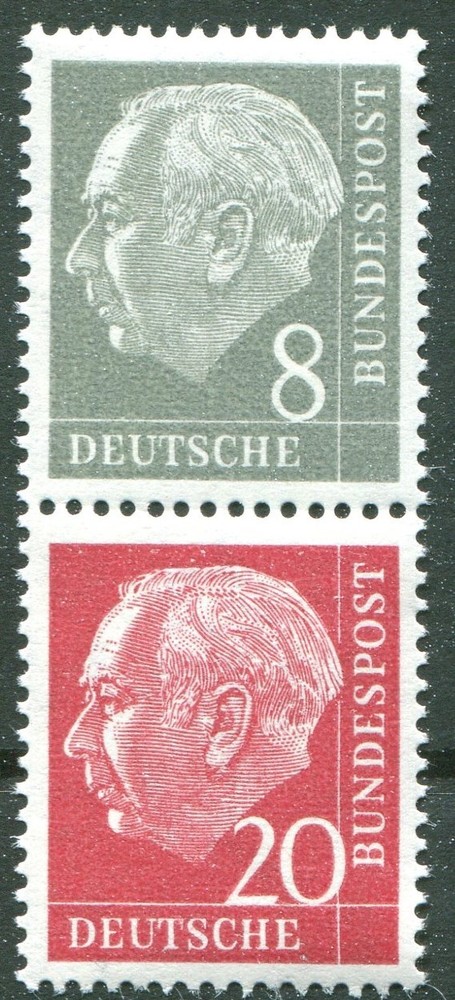 Lot seals Zd S 49 Y II Heuss mint Michel €65.00