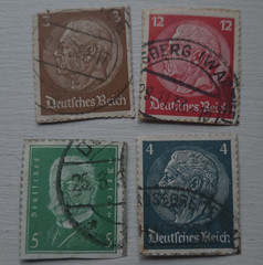 Rare Deutsches Reich Germany Used Postage Stamps Lot 3/4/5/12pf