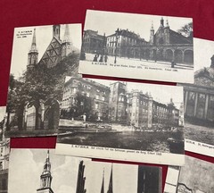9 Vintage Berlin Germany Postcards Alt-Berlin Historic Churches Streets Building