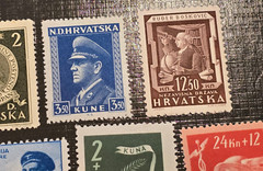 WW2 WWII CROATIA CROATIAN THIRD REICH STAMP LOT Nazi German NSDAP