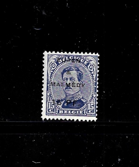 Germany Stamp Belgian Occu. Scott #1N20 – 15pf on 15c – Mint/VLH-Eupen & Malmedy