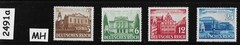 MH stamp set Sc 498-501 Third Reich Germany 1941 Leipzig Spring Fair #2491a