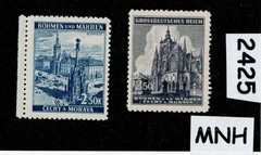 MNH Stamps Prague Castles & Cathedrals WWII Germany Occupation of BaM #2425