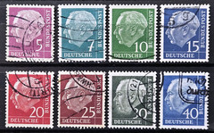 Germany Federal Republic Stamp 1960 Heuss Scott # 704/756 Mi 179y/260y Used