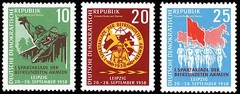 EBS East Germany DDR 1958 – Warsaw Pact Sports – Michel 657-659 – MNH**