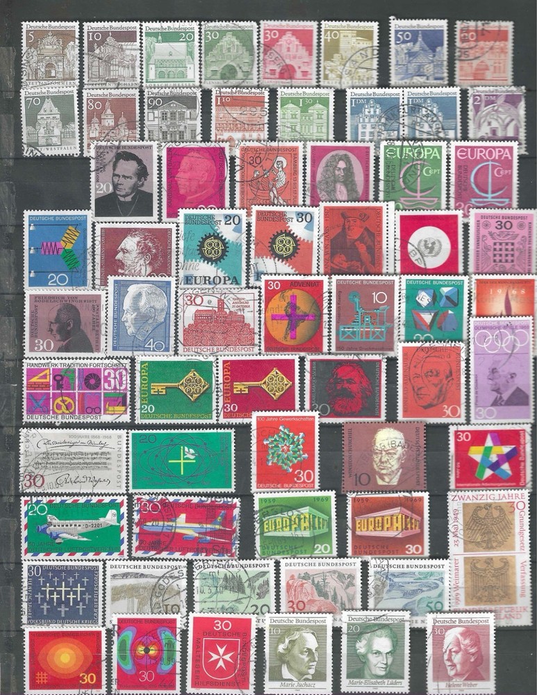 GERMANY stamps- 69 Different Used – Sets and Singles – Nice Lot – Take a Look!