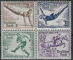 German Reich MiNr Single Stamps from Block 5 Mint Never Hinged