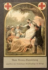 Travelstamps:Germany WWII Charity Postcard for Volunteer Red Cross Nurses Lübeck