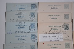 Württemberg Collection 18 Complete Items GSK Ex. Mi.No. DP 24 – 32, 1883 – 1893