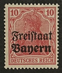 Travelstamps: Germany Bayern Overprint Stamps Sc#180 10pf Mint Watermarked MOGH