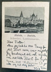 1920s Germany Mini Postcard Liliput Card Cover To Oslo Norway Zurich View