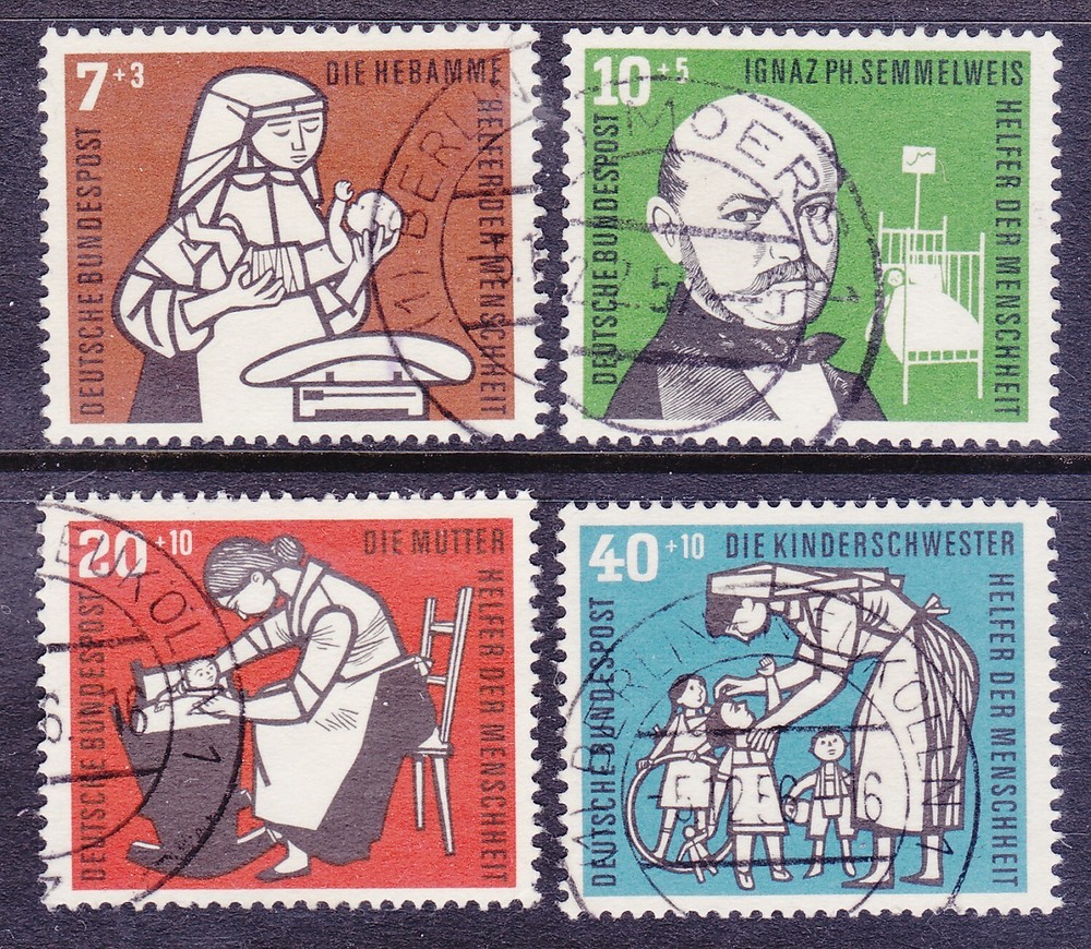 Germany B350-53 Used 1956 Ignaz Philipp Semmelweis Mother Children’s Nurse Set