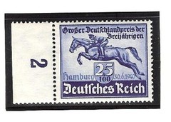 NAZI GERMANY #B172 MNH BLUE RIBBON RACE, HAMBURG