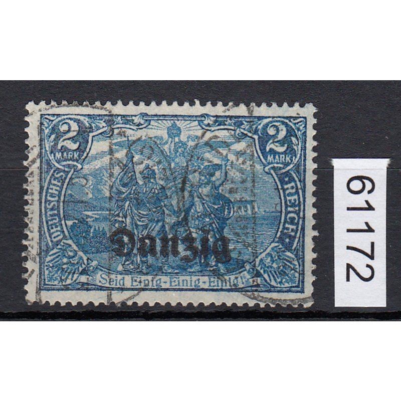 Danzig 1920 Mi. No. 11 b II stamped, examined, finding: plate flaw 260.00