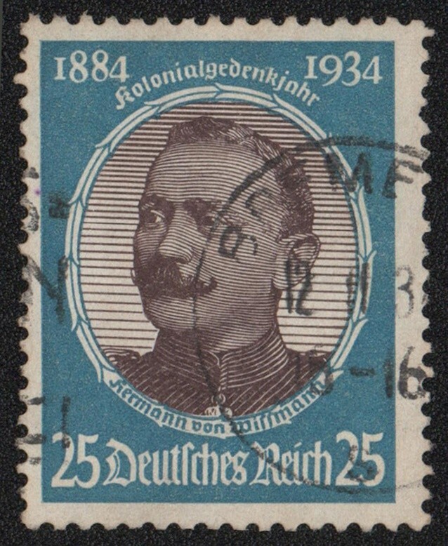 U8805 GERMAN EMPIRE 1934 colonial researchers H. von Wissmann used
