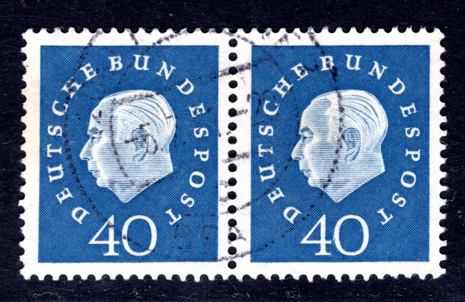 GERMANY 1959 305 used in PAIR very BEAUTIFUL signed SCHLEGEL BPP(M4297