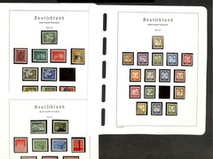 Germany Stamp Collection in Hingless Lighthouse Album Springback Binder 1954-76