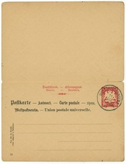 Germany Bavaria Wassertrüdingen 1911 UPU Reply Stationery Postal Card Luitpold
