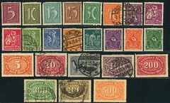 Germany #137-155 #156-160 Postafe Stamp Collection 1921-1922 Europe Used Mint LH