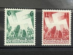 1936 German Third Reich stamps Nuremberg Rally Deutschland Briefmarke
