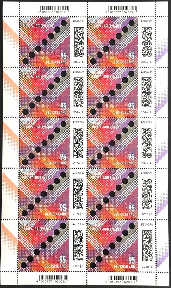 GERMANY 2026 EUROPE STAMP €0.95 MI. 3968 SHEET / NEW SHEET EUROPE (D)!