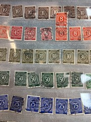 58 VINTAGE STAMPS GERMAN 1940s used rare stamp lot old Germany bundle post wwii