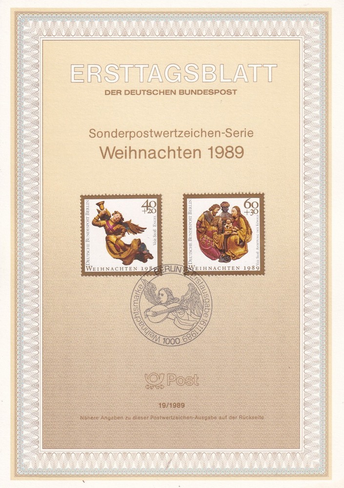 Berlin ETB 858-9 Scott 9NB275-6 Christmas