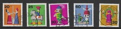 Germany 1971 Humanitarian relief Funds, Wooden Toys used (5)