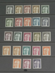 Germany Berlin 1970-73 President Gustav Heinemann Complete Set MNH 23 Stamps