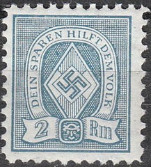 Stamp Germany Revenue WW2 Fascism War Era Sport Folk 020 MNH