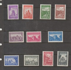 Germany Occupation Serbia Scott # 2N31-2N41, Michel 71-81, 1942 WWII War Era MNH