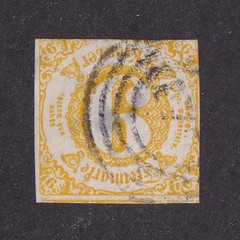 MATT’S STAMPS THURN & TAXIS SCOTT #50, 9-KREUZER ISSUE OF 1859, USED CV$68