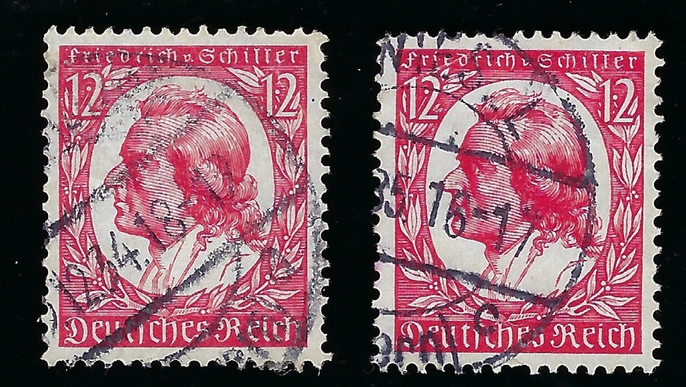 1934 GERMANY 12pf USED STAMPS SCOTT 447